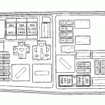 Схема блока, который располагается в подкапотном пространстве Форд Мондео