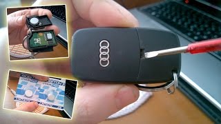 Выкидной ключ - инструкция по разбору и замене батарейки в автомобильном ключе Ауди А6, А4, Passat