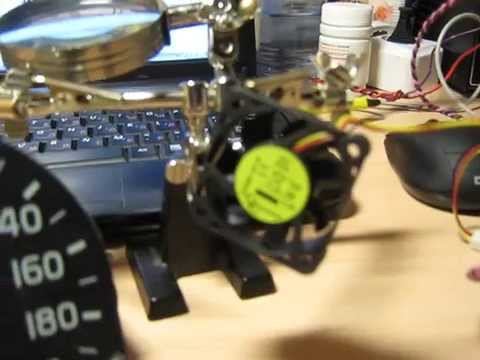 Крутилка спидометра из компьютерного кулера