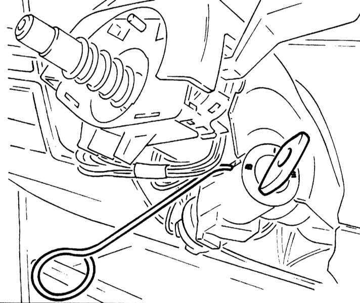  Снятие и установка цилиндра замка зажигания и его контактного элемента Opel Corsa