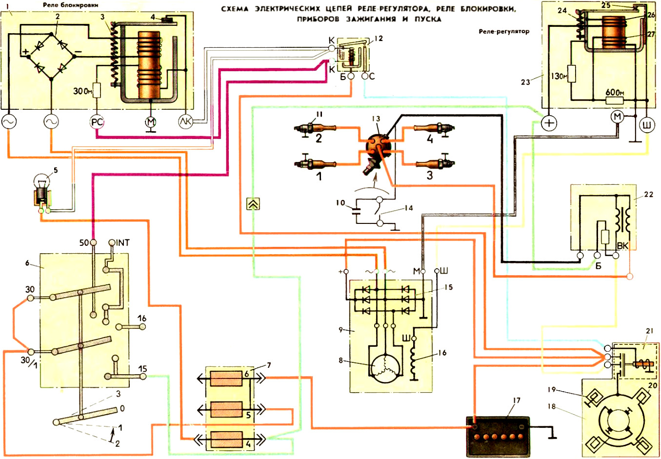 Система электрооборудования и приборы ЗАЗ-968М - Часть 2
