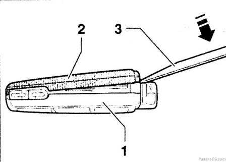 Замена батарейки Пассат Б6