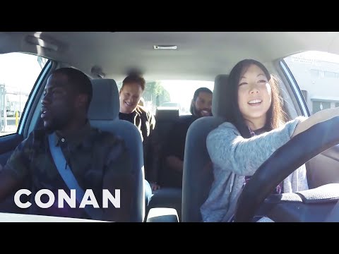 Ice Cube Kevin Hart And Conan Help A Student Driver - CONAN on TBS