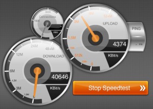 Измерение скорости Интернета с помощью сервиса www.speed.io