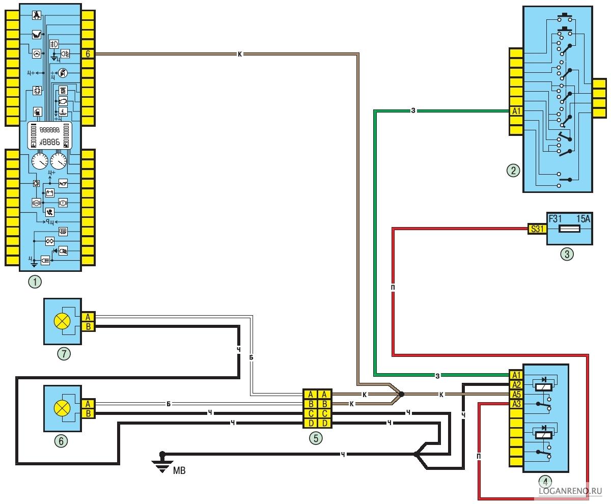 схема электрооборудования renault logan