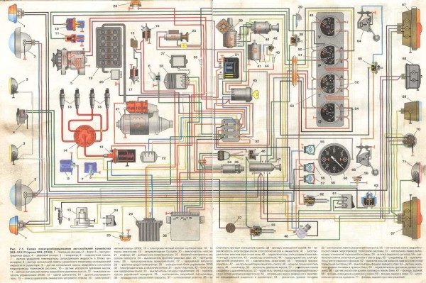 схема электропроводки уаз 31512