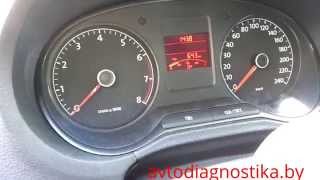 Подмотка (проверка) одометра (спидометра) Volkswagen Polo 2013