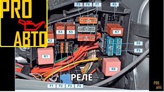 РЕЛЕ И ПРЕДОХРАНИТЕЛИ ПОД КАПОТОМ ЛАДА ЛАРГУС