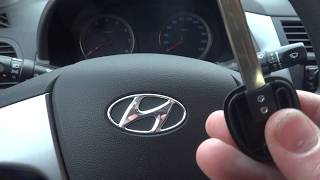 Hyundai Solaris 2016 ключ зажигания