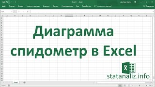 Как построить диаграмму спидометр в Excel?