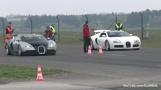 Bugatti Veyron w/ Mansory Exhaust vs Bugatti Veyron Grand Sport