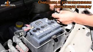 Установка аккумулятора на Fiat Doblo 1 4i + Viking Silver 50Ah R