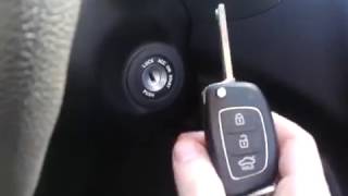 Видео: Как повернуть ключ в замке зажигания Hyundai Solaris?