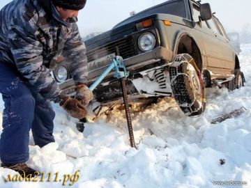 как одеть цепи противоскольжения