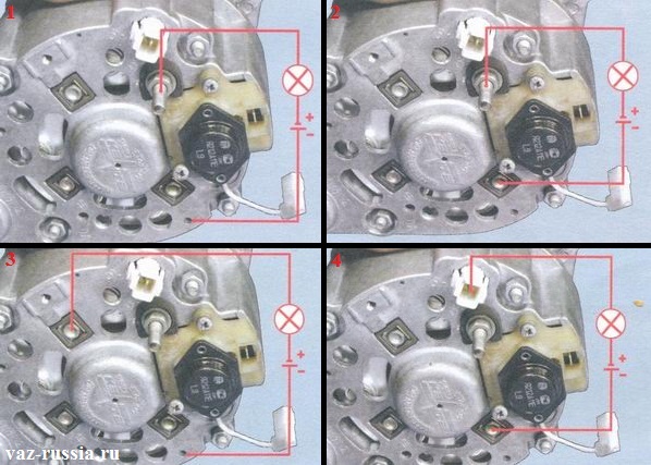 Проверка диодного моста на исправность, на снятом с автомобиля генераторе
