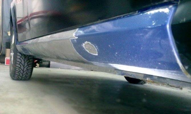 Фото ремонта порогов автомобиля