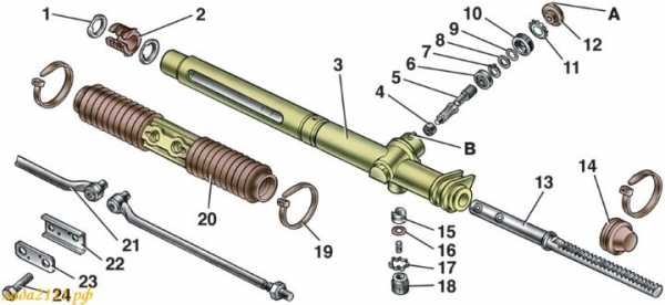 Размеры втулка рулевой рейки ваз 2110