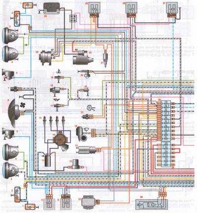 Подробная электросхема ваз 2106