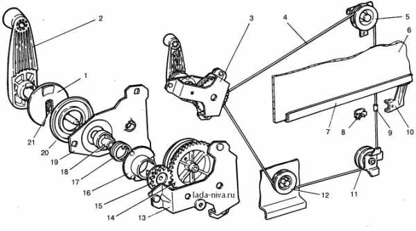 Механизм стеклоподъемника нива 2121